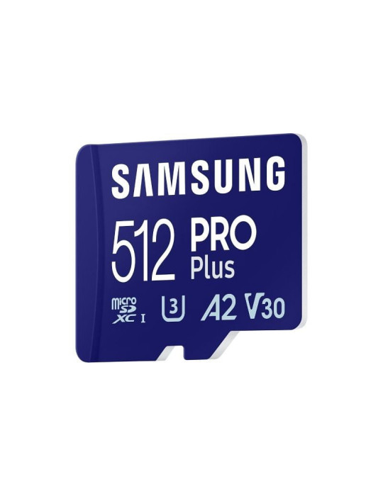 Tarjeta de Memoria Samsung PRO Plus 2023 512GB microSD XC/ Clase 10/ 180MBs