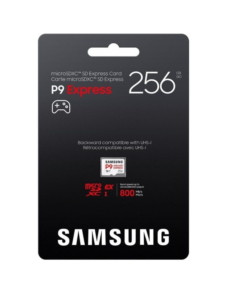 Tarjeta de Memoria Samsung P9 Express 256GB microSD XC/ Clase 10/ 800MBs