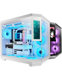 Caja Gaming Semitorre Mars Gaming MC-3TCORELCD/ Blanca