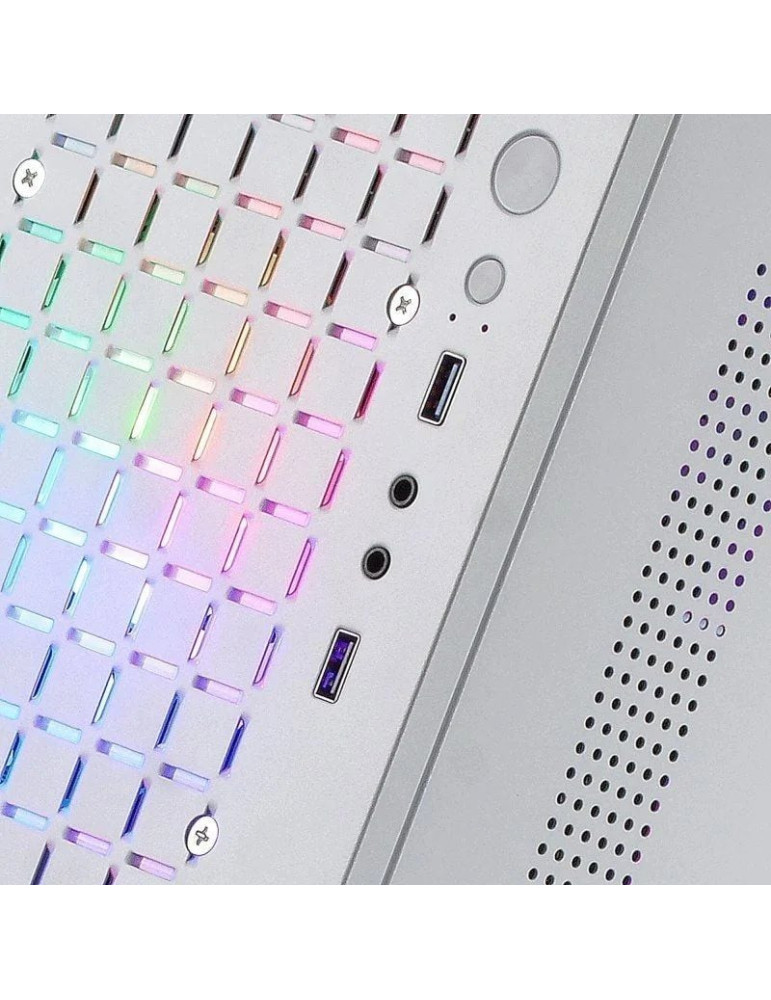 Caja Gaming Minitorre Mars Gaming MC-CORE/ Blanca