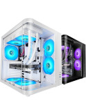 Caja Gaming Semitorre Mars Gaming MC-CURV/ Blanca