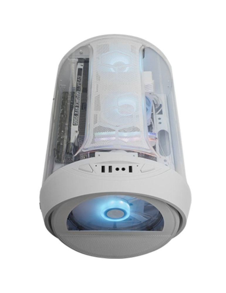 Caja Gaming Minitorre Mars Gaming MC-CYLON/ Blanca