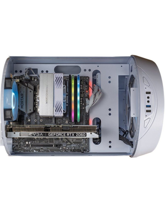 Caja Gaming Minitorre Mars Gaming MC-CYLON/ Blanca