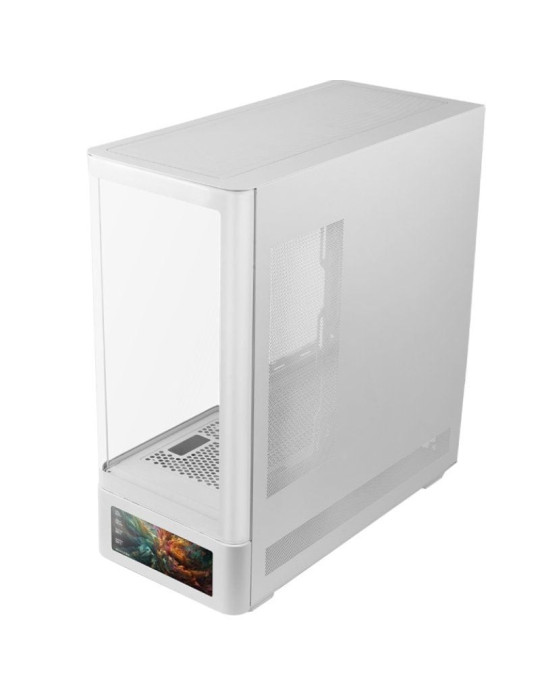 Caja Gaming Semitorre Mars Gaming MC-LCDPRO/ Blanca