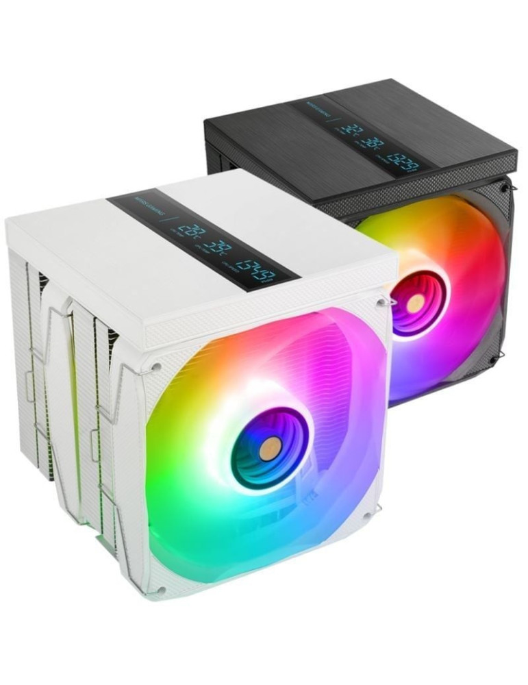 Ventilador con Disipador Mars Gaming MCPU-LCDPRO/ 12cm/ Blanco