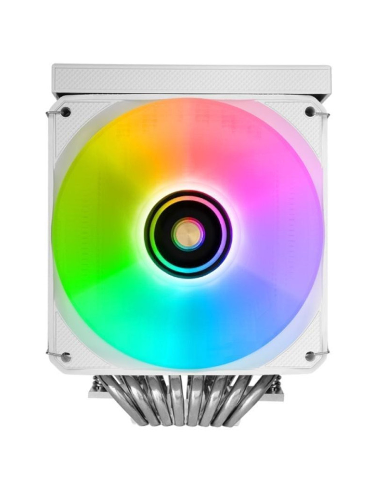 Ventilador con Disipador Mars Gaming MCPU-LCDPRO/ 12cm/ Blanco