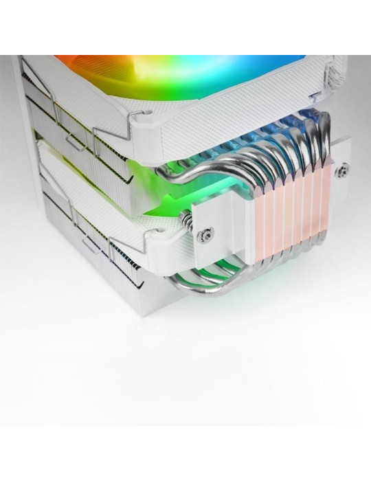 Ventilador con Disipador Mars Gaming MCPU-LCDPRO/ 12cm/ Blanco