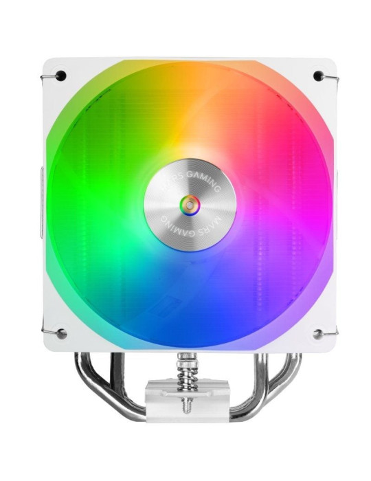 Ventilador con Disipador Mars Gaming MCPU-X4ARGB/ 12cm/ Blanco