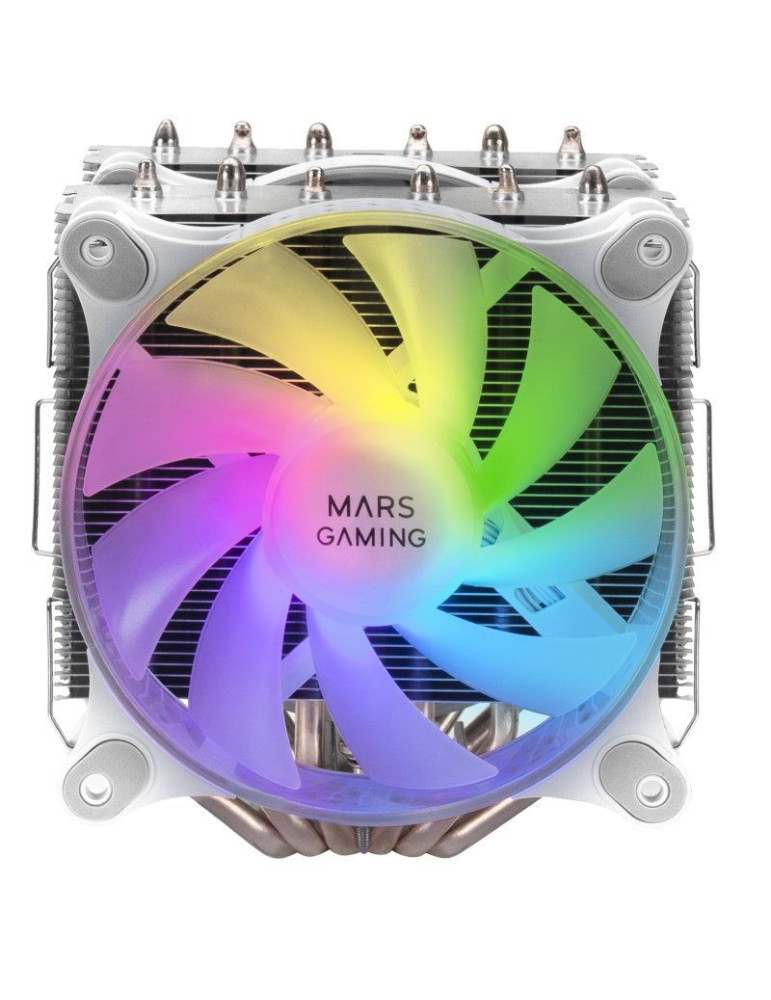Ventilador con Disipador Mars Gaming MCPU-XTW/ 12cm/ Blanco