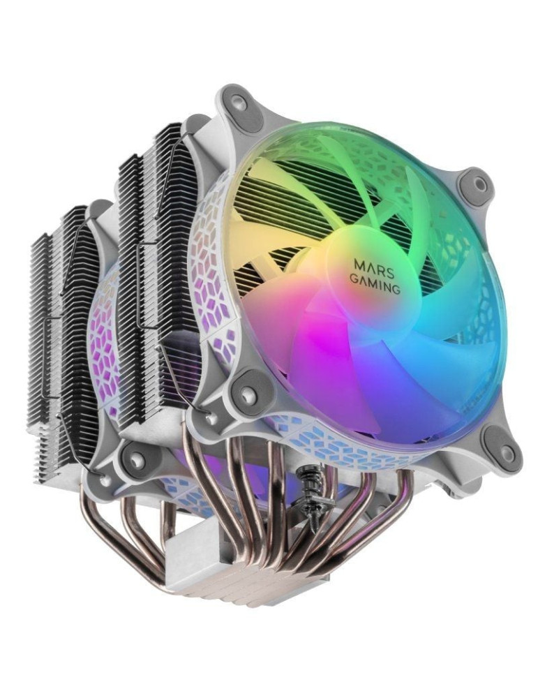 Ventilador con Disipador Mars Gaming MCPU-XTW/ 12cm/ Blanco
