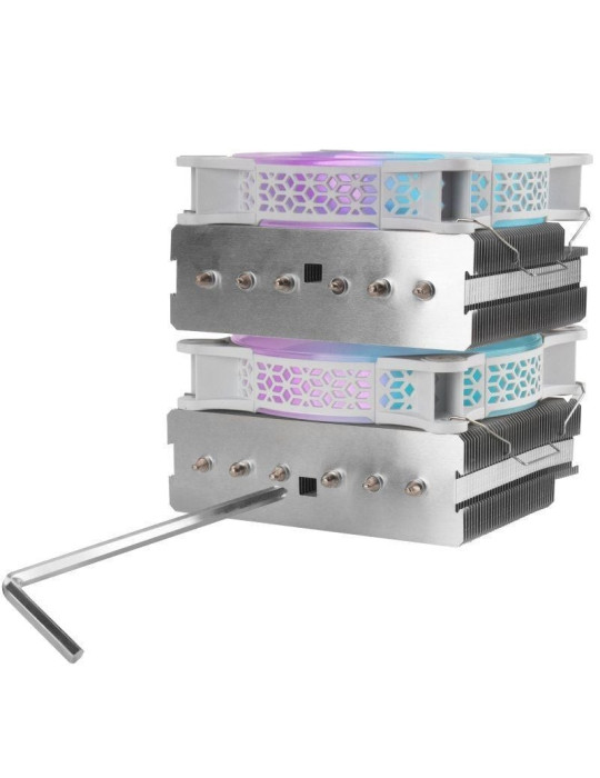 Ventilador con Disipador Mars Gaming MCPU-XTW/ 12cm/ Blanco