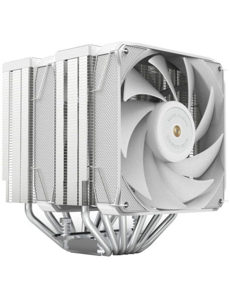 Ventilador con Disipador Mars Gaming MCPU-XU6/ 2x 12cm/ Blanco