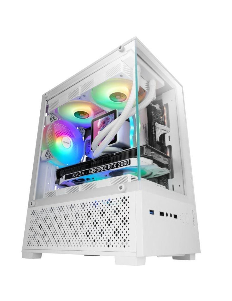 Caja Gaming Minitorre Mars Gaming MC-SE2/ Blanca