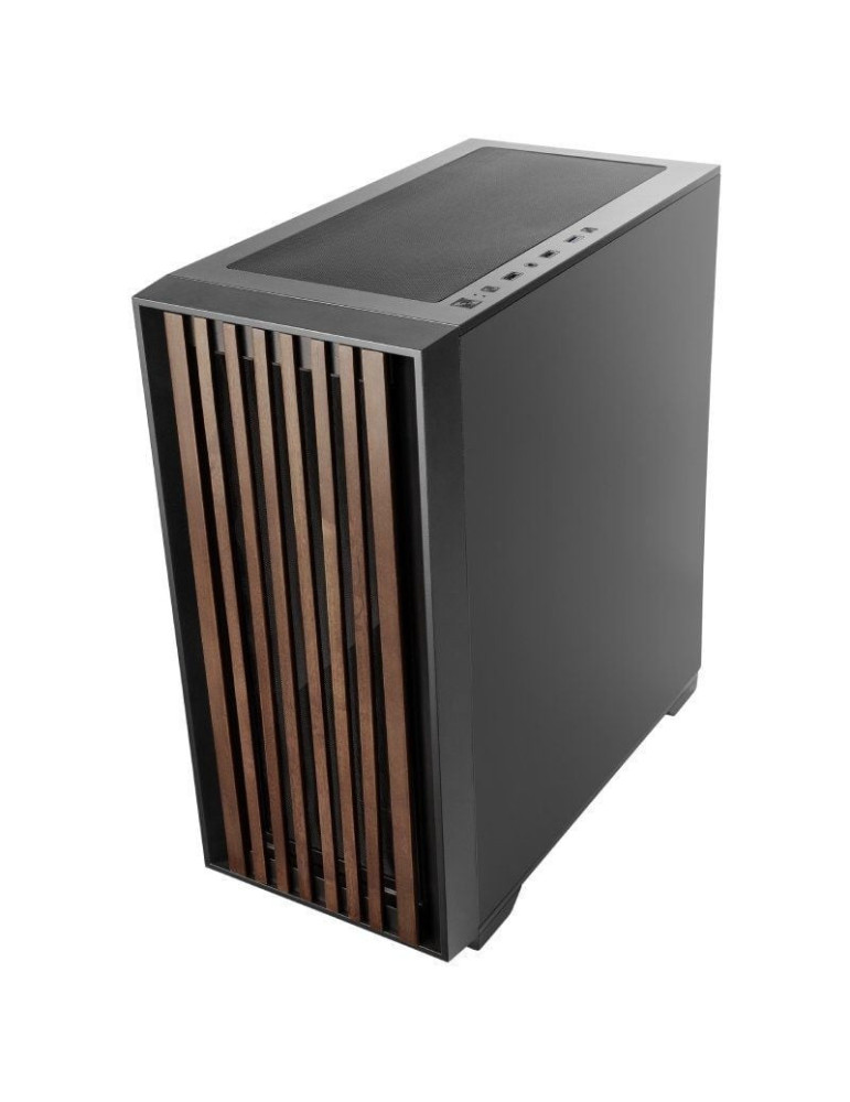 Caja Gaming Semitorre Mars Gaming MC-WOOD/ Cristal Cromado