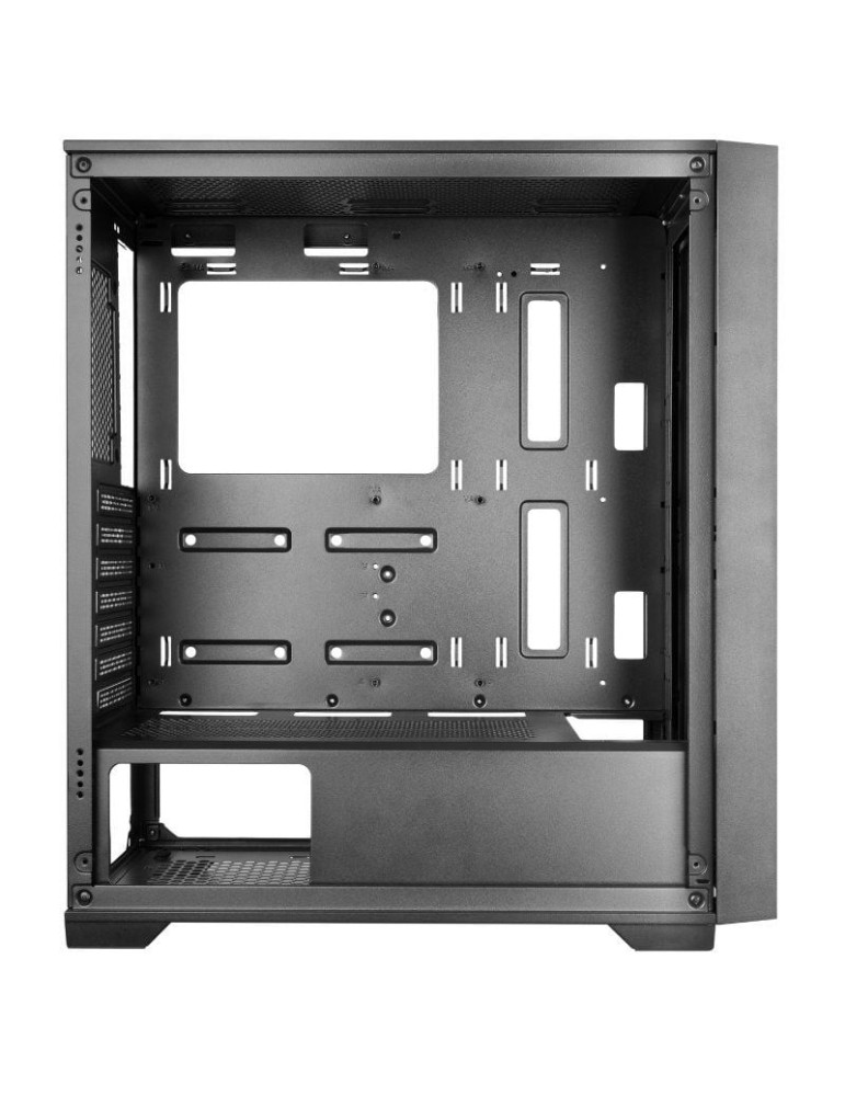 Caja Gaming Semitorre Mars Gaming MC-WOOD/ Cristal Cromado