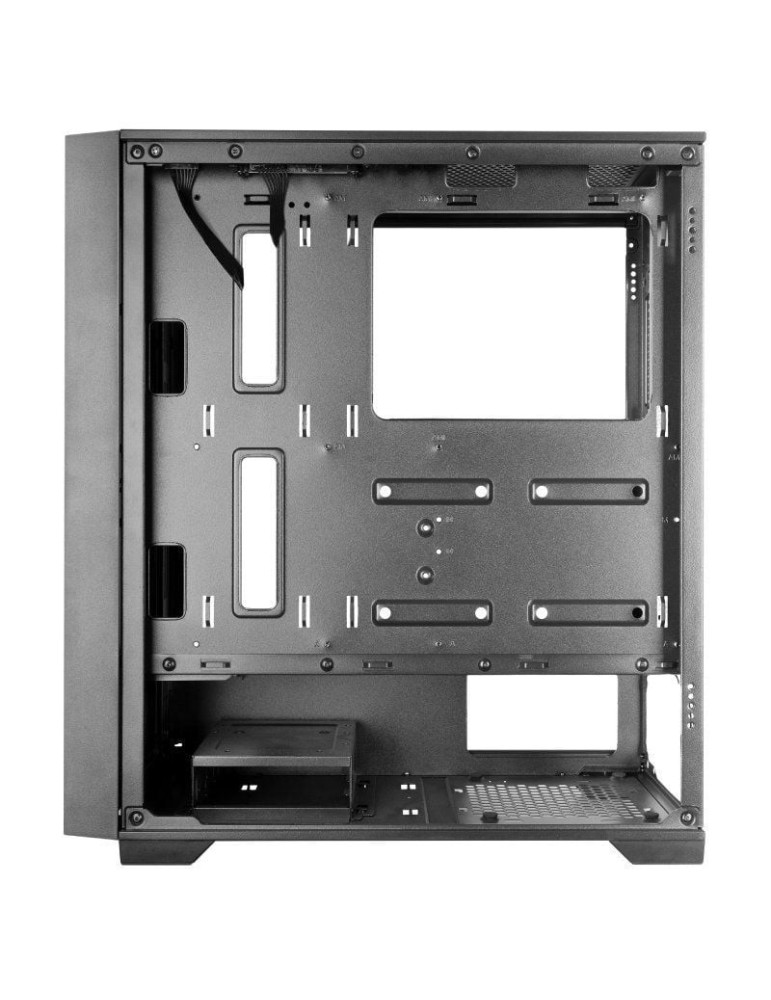 Caja Gaming Semitorre Mars Gaming MC-WOOD/ Cristal Cromado