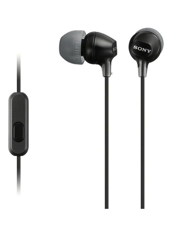 Auriculares Intrauditivos Sony MDR-EX15AP/ con Micrófono/ Jack 3.5/ Negros