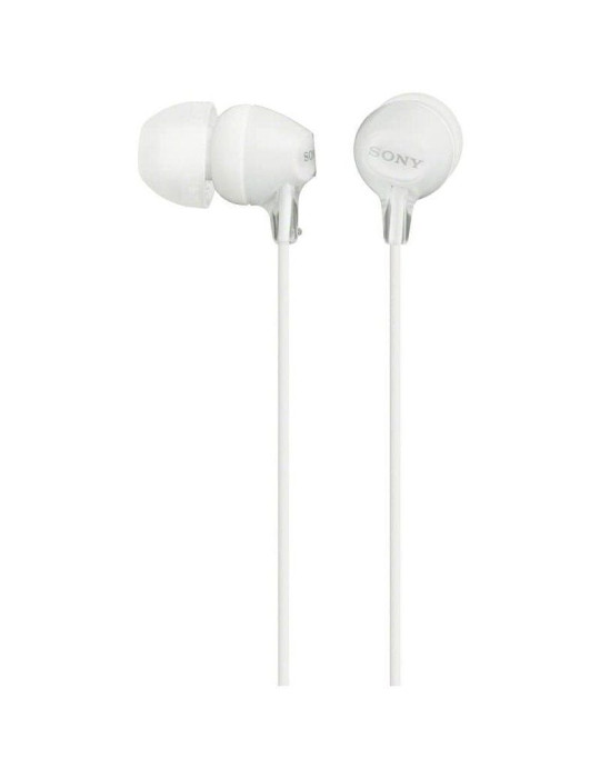 Auriculares Intrauditivos Sony MDR-EX15AP/ con Micrófono/ Jack 3.5/ Blancos