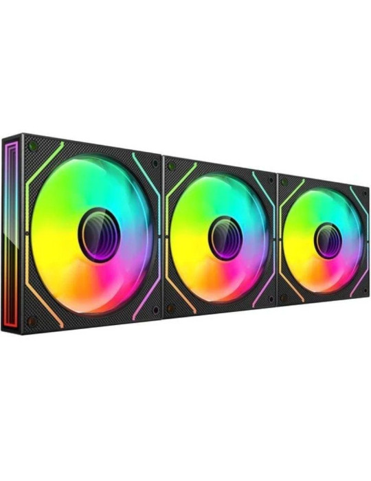 Pack 3 Ventiladores Mars Gaming MF-3DPROKIT/ 12cm + HUB + Mando a Distancia/ ARGB