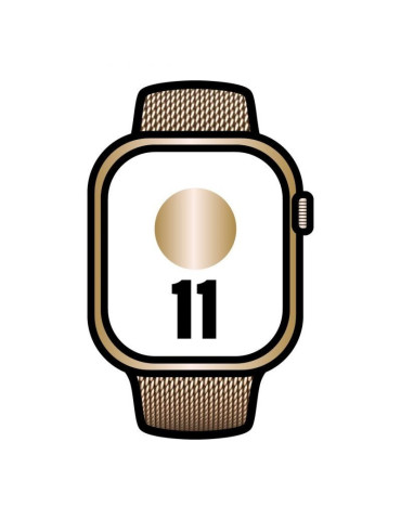Apple Watch Series 11/ GPS/ Cellular/ 42mm/ Titanio Dorado/ Correa Dorada Milanese Loop