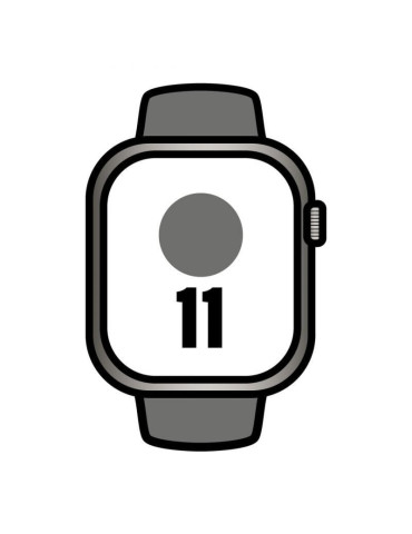 Apple Watch Series 11/ GPS/ Cellular/ 46mm/ Titanio Natural/ Correa Deportiva Gris Piedra S/M