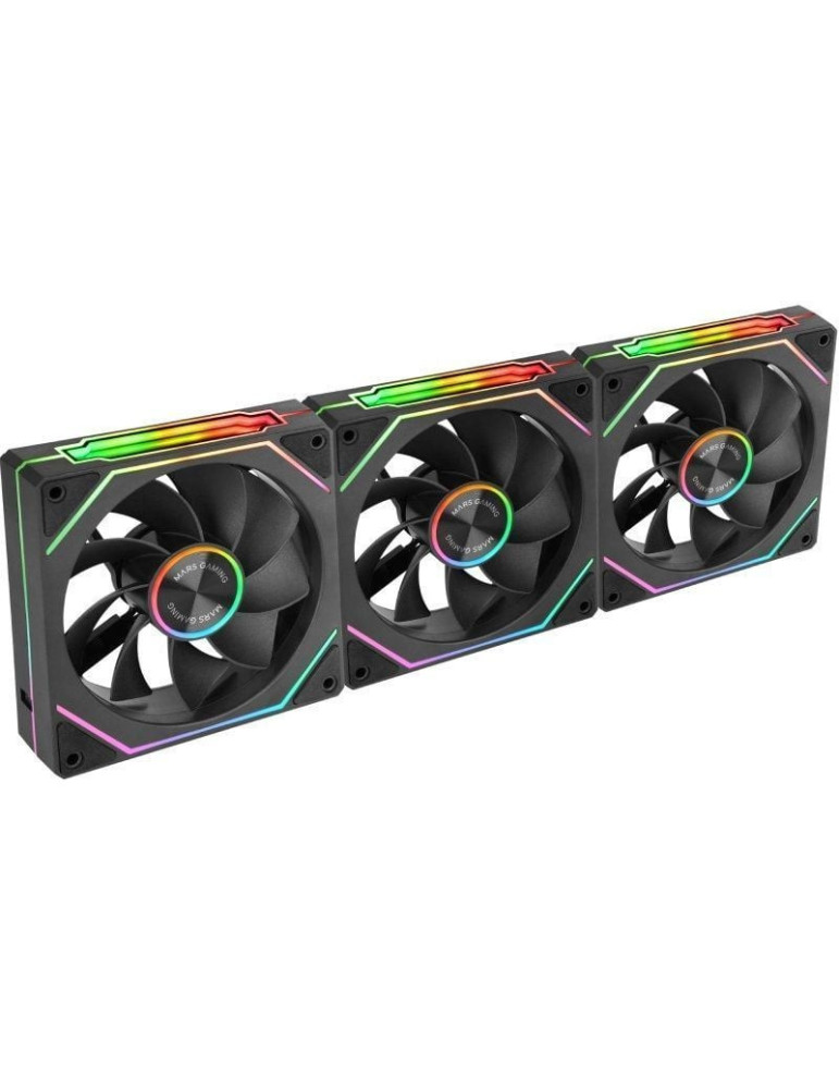 Pack 3 Ventiladores Invertidos Mars Gaming MF-LINKFINITYKIT2R/ 12cm/ ARGB