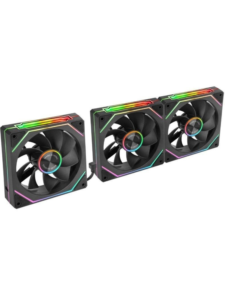 Pack 3 Ventiladores Invertidos Mars Gaming MF-LINKFINITYKIT2R/ 12cm/ ARGB
