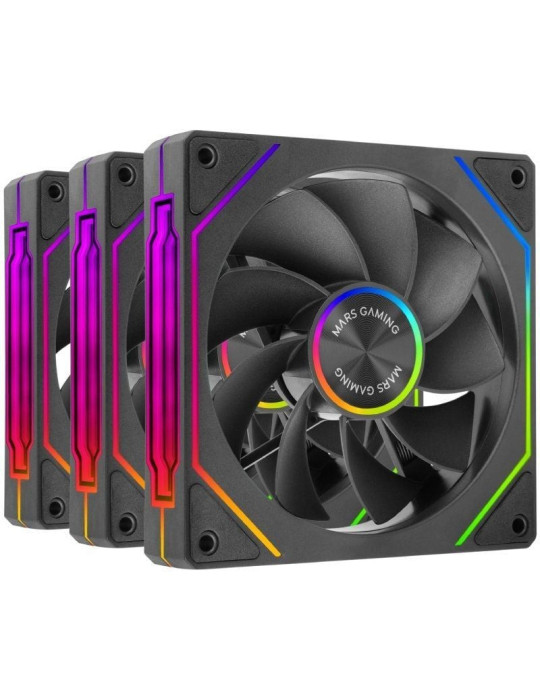 Pack 3 Ventiladores Invertidos Mars Gaming MF-LINKFINITYKIT2R/ 12cm/ ARGB