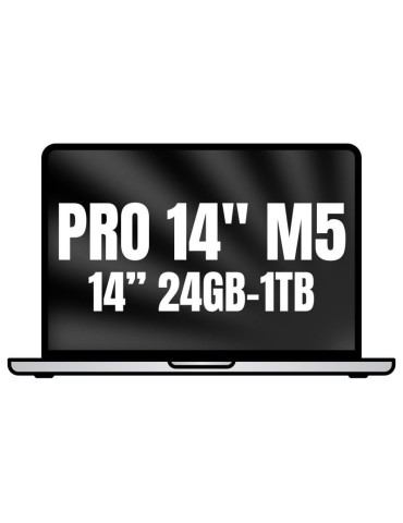 Apple Macbook Pro 14"/ M5 Pro 15-Core CPU/ 24GB/ 1TB SSD/ 16-Core GPU/ Plata