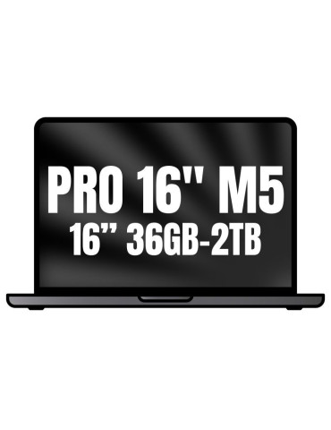 Apple Macbook Pro 16"/ M5 Max 18-Core CPU/ 36GB/ 2TB SSD/ 32-Core GPU/ Negro Espacial