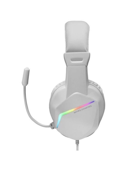 Auriculares Gaming con Micrófono Mars Gaming MH122/ Jack 3.5/ Blancos