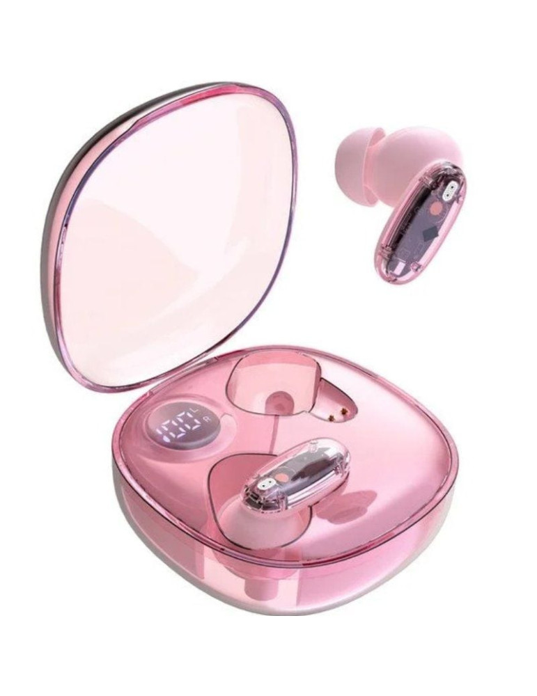 Auriculares Bluetooth Mars Gaming MHIB2 con estuche de carga/ Autonomía 7h/ Rosa