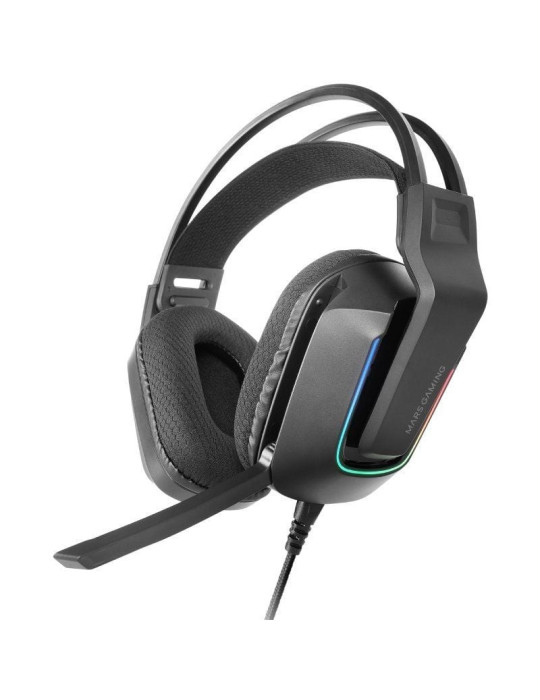 Auriculares Gaming con Micrófono Mars Gaming MH-Strike/ Jack 3.5/ USB/ Negros