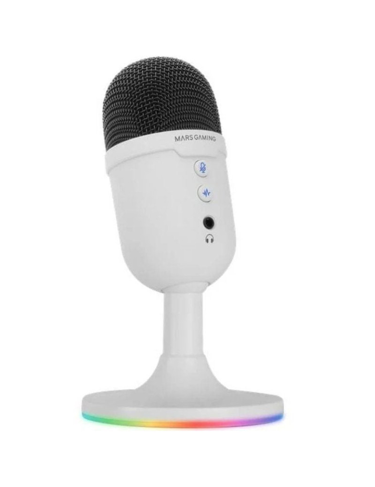 Micrófono Mars Gaming MMIC-CX/ USB 2.0/ Blanco