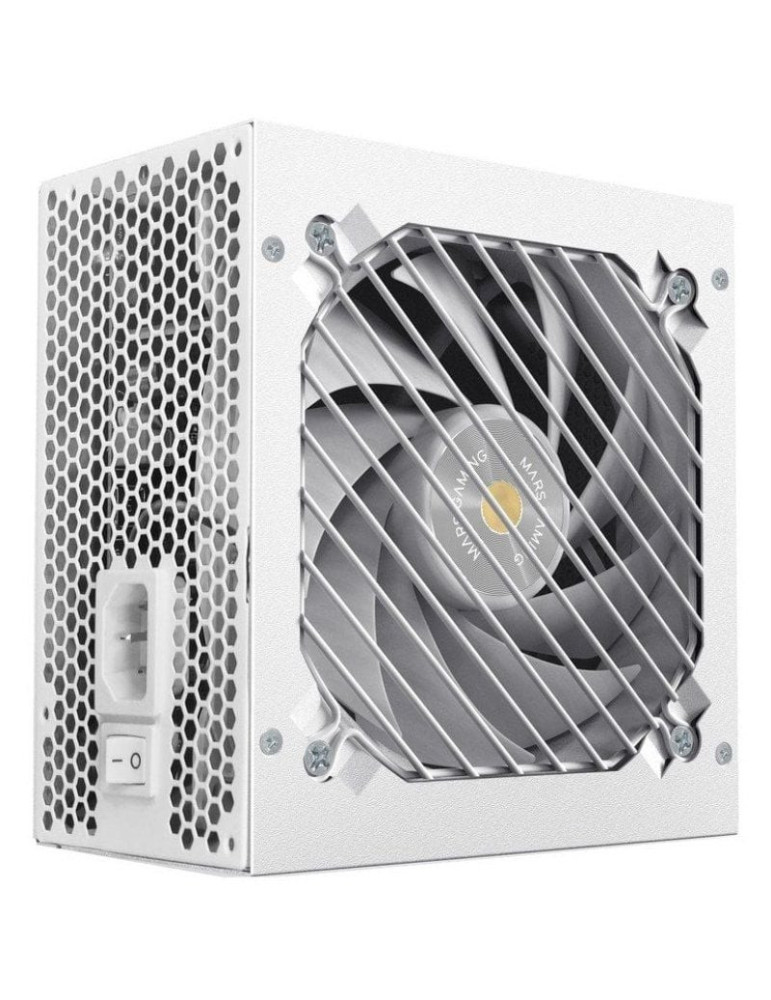 Fuente de Alimentación Mars Gaming MPB1000PSI/ 1000W/ Ventilador 14cm/ ATX 3.1/ PCIe 5.1/ 80 Plus Gold/ Blanca