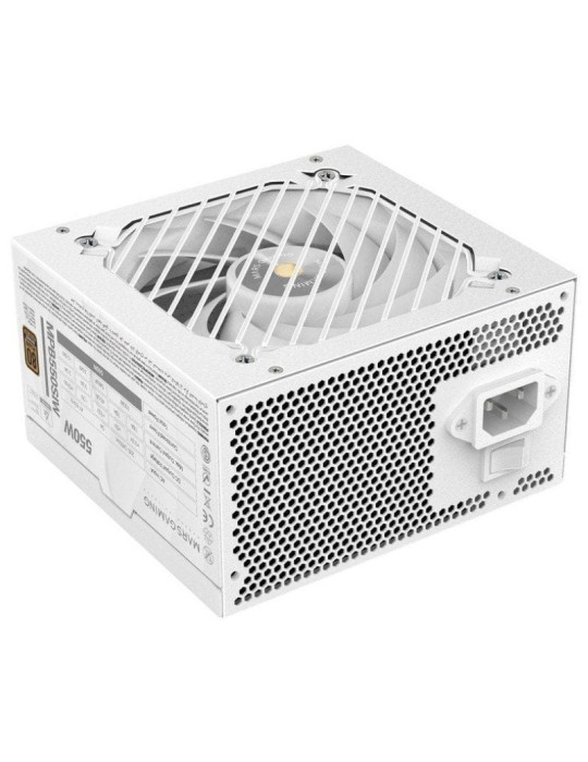 Fuente de Alimentación Mars Gaming MPB550SI/ 550W/ Ventilador 12cm/ 80 Plus Bronze/ Blanca