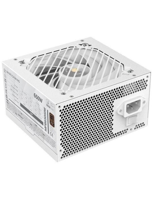 Fuente de Alimentación Mars Gaming MPB650SI/ 650W/ Ventilador 12cm/ 80 Plus Bronze/ Blanca