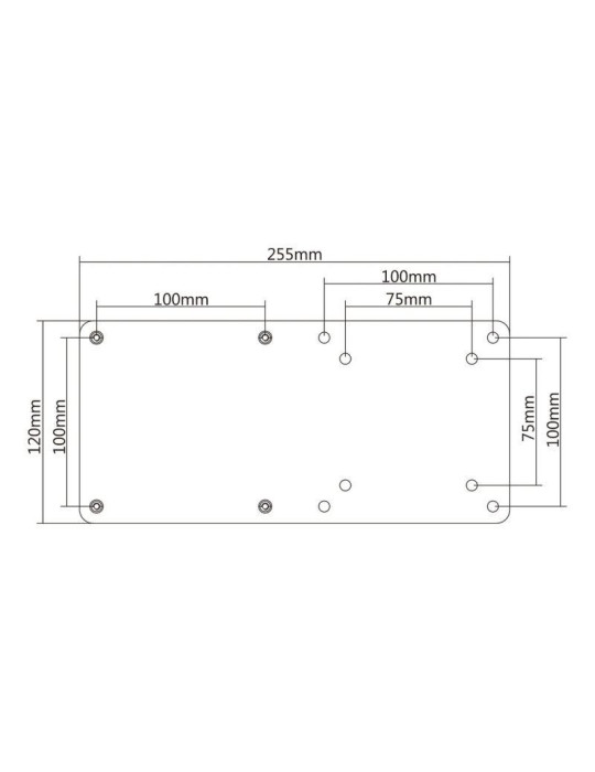 Soporte para miniPC VESA 100x100 Aisens MPC01-055