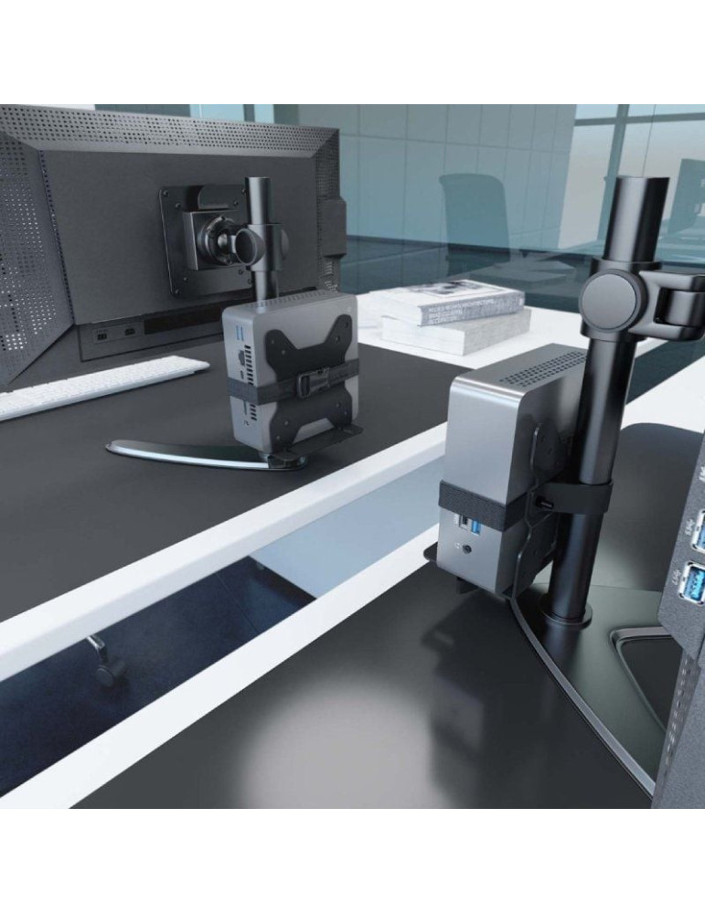 Soporte para miniPC VESA 100x100 Aisens MPC05-205/ Hasta 5Kg