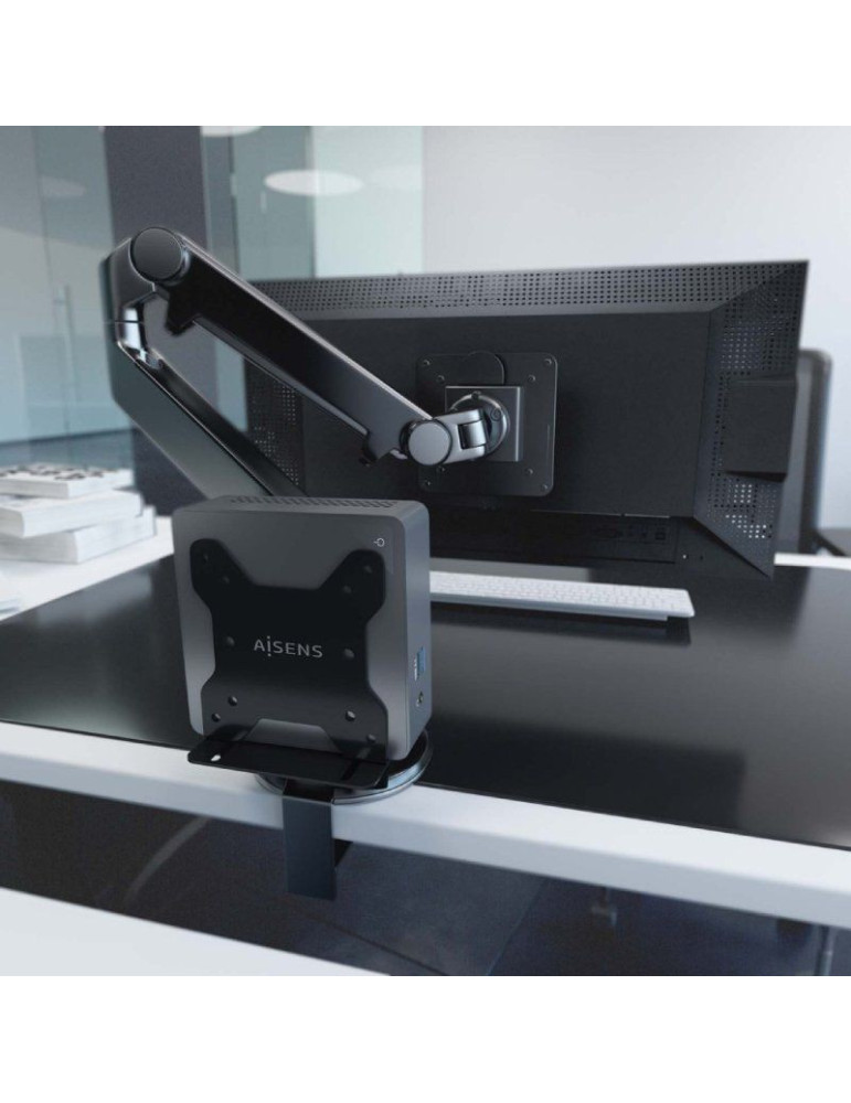 Soporte para miniPC VESA 100x100 Aisens MPC05-205/ Hasta 5Kg