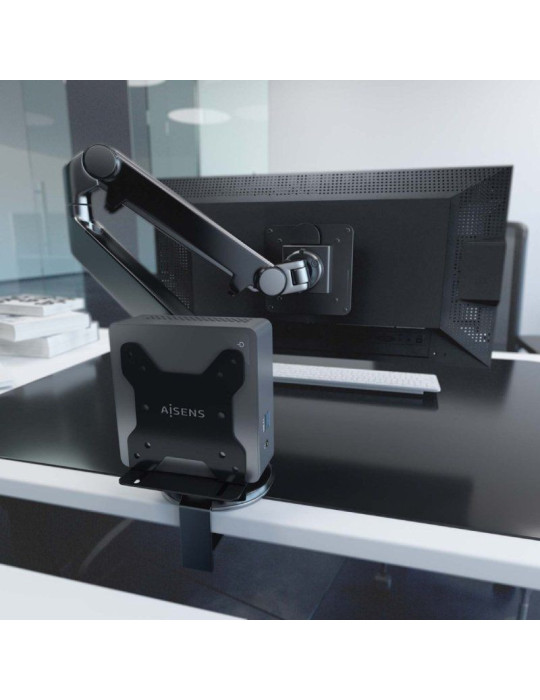 Soporte para miniPC VESA 100x100 Aisens MPC05-205/ Hasta 5Kg