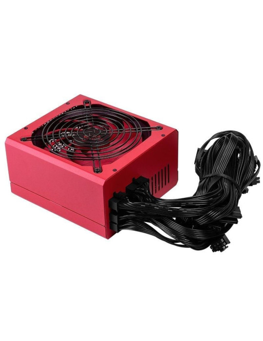 Fuente de Alimentación Mars Gaming MPVU750M/ 750W/ Ventilador 14cm/ 80 Plus Silver/ Roja