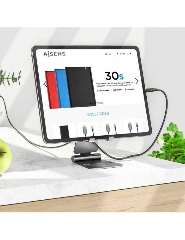 Soporte para Smartphone/Tablet Aisens MS2PXL-094/ Gris