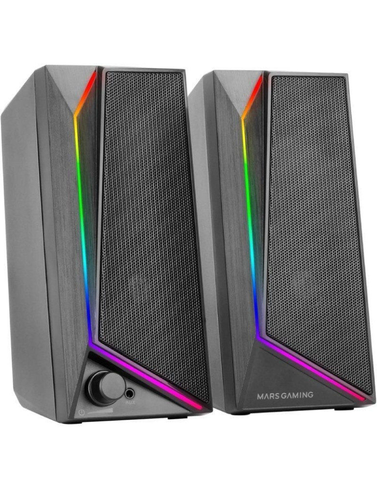 Altavoces Mars Gaming MS72/ 15W/ 2.0/ Negros