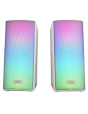 Altavoces con Bluetooth Mars Gaming MSRGB2W/ 15W/ 2.0/ Blancos