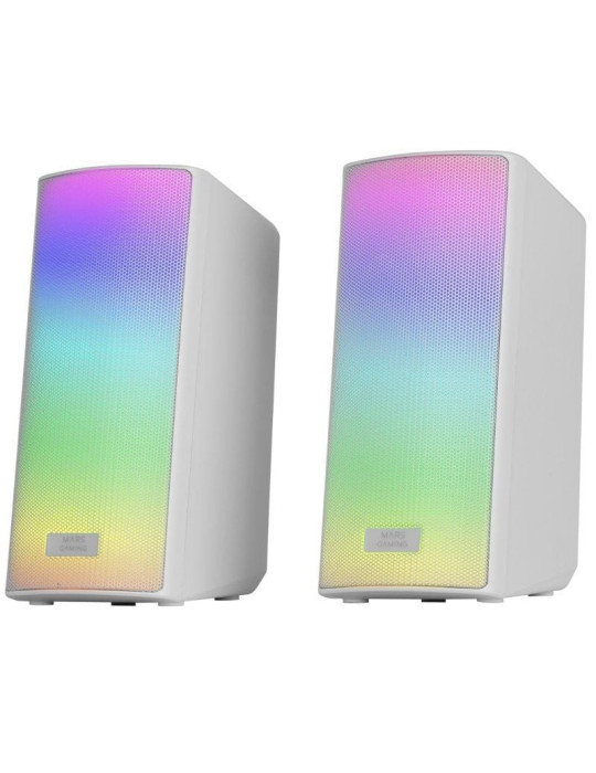 Altavoces con Bluetooth Mars Gaming MSRGB2W/ 15W/ 2.0/ Blancos