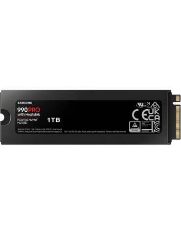 Disco SSD Samsung 990 PRO 1TB/ M.2 2280 PCIe Gen4/ con Disipador de Calor/ Compatible con PS5 y PC/ Full Capacity 2