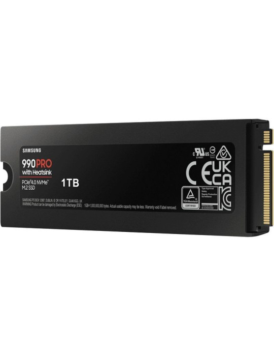 Disco SSD Samsung 990 PRO 1TB/ M.2 2280 PCIe Gen4/ con Disipador de Calor/ Compatible con PS5 y PC/ Full Capacity