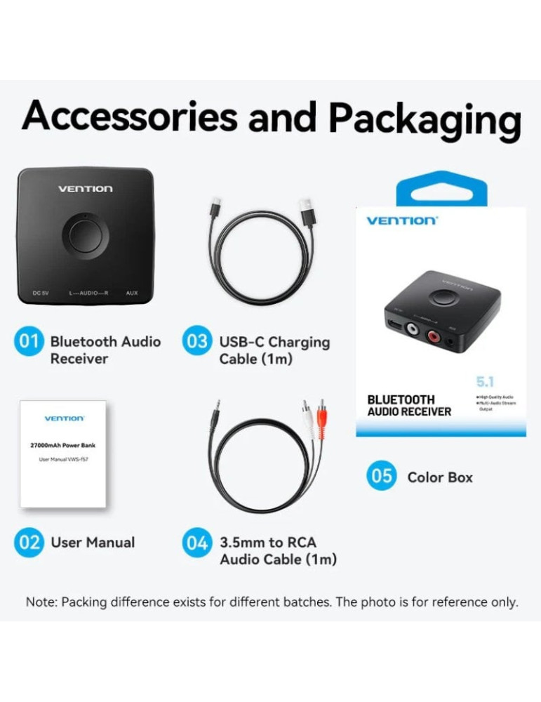 Receptor de Audio Inalámbrico Vention NAJB0