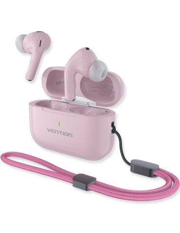 Auriculares Bluetooth Vention Echo Lite E11 Plus con estuche de carga/ Autonomía 6h/ Rosas